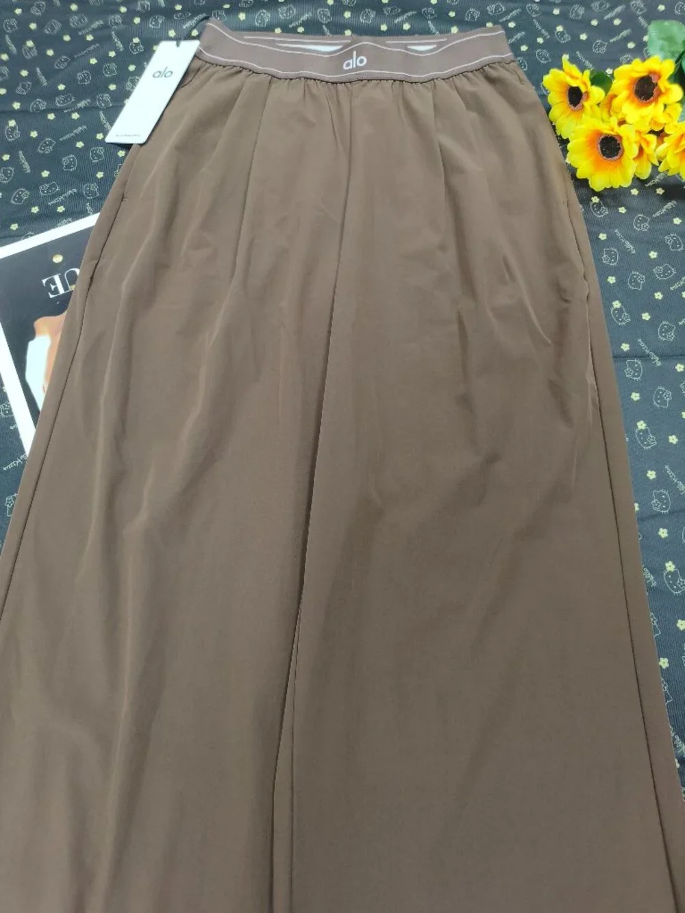 ALO Yoga Espresso Wide Leg XS Trouser Clean Girl Quiet Luxury Style(Regular)🏖😎 - Picture 3 of 7